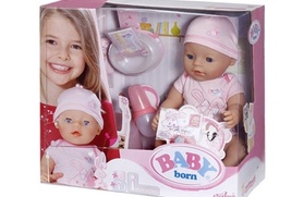 Интерактивная кукла Baby Born с аксессуарами 