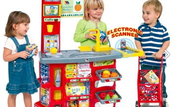 Игровой супермаркет с тележкой (17 предметов)