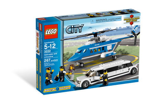 Lego City «Вертолет и лимузин»