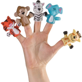 Набор игрушек на пальцы "Джунгли/сафари" Fun Amigos от Happy Baby 